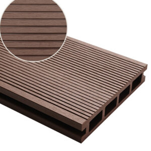 Deep Embossing Square Hollow Decking Coffee