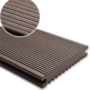 Solid Ordinary WPC Decking Chocolate